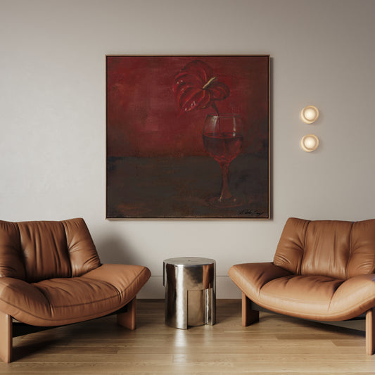 Anthurium drinking wine - Limited edition Print.