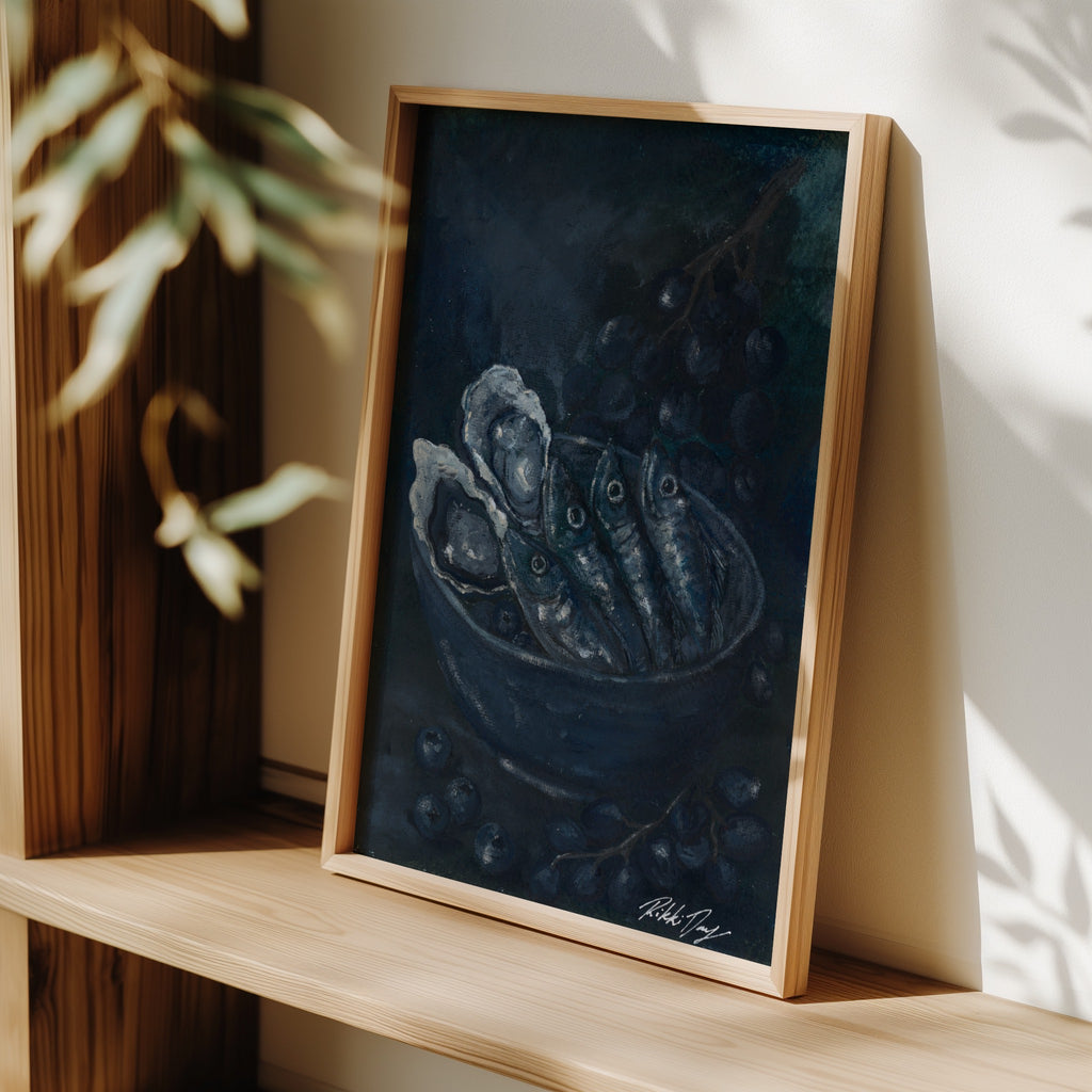 Blue Sardines - Limited edition Print