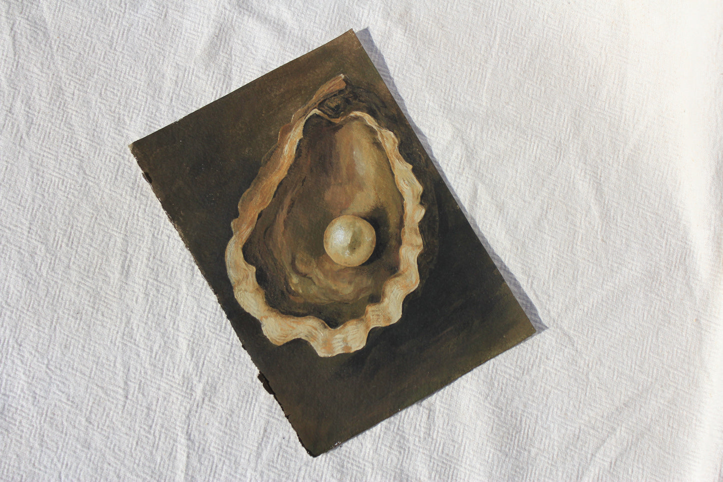 HERE FOR THE PEARL Original Still life.