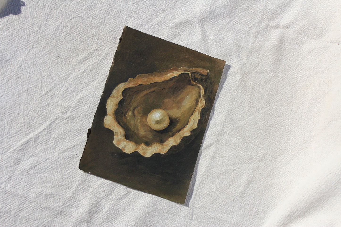 HERE FOR THE PEARL Original Still life.