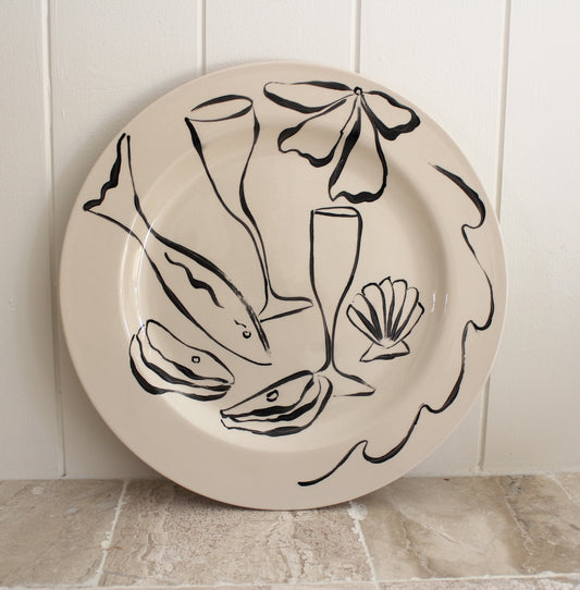 Ceramic wall plate 002