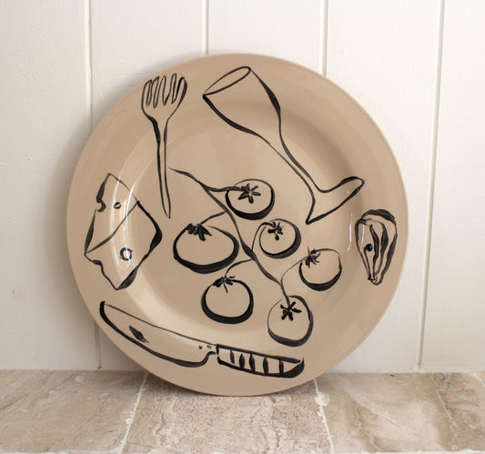 Ceramic wall plate 006