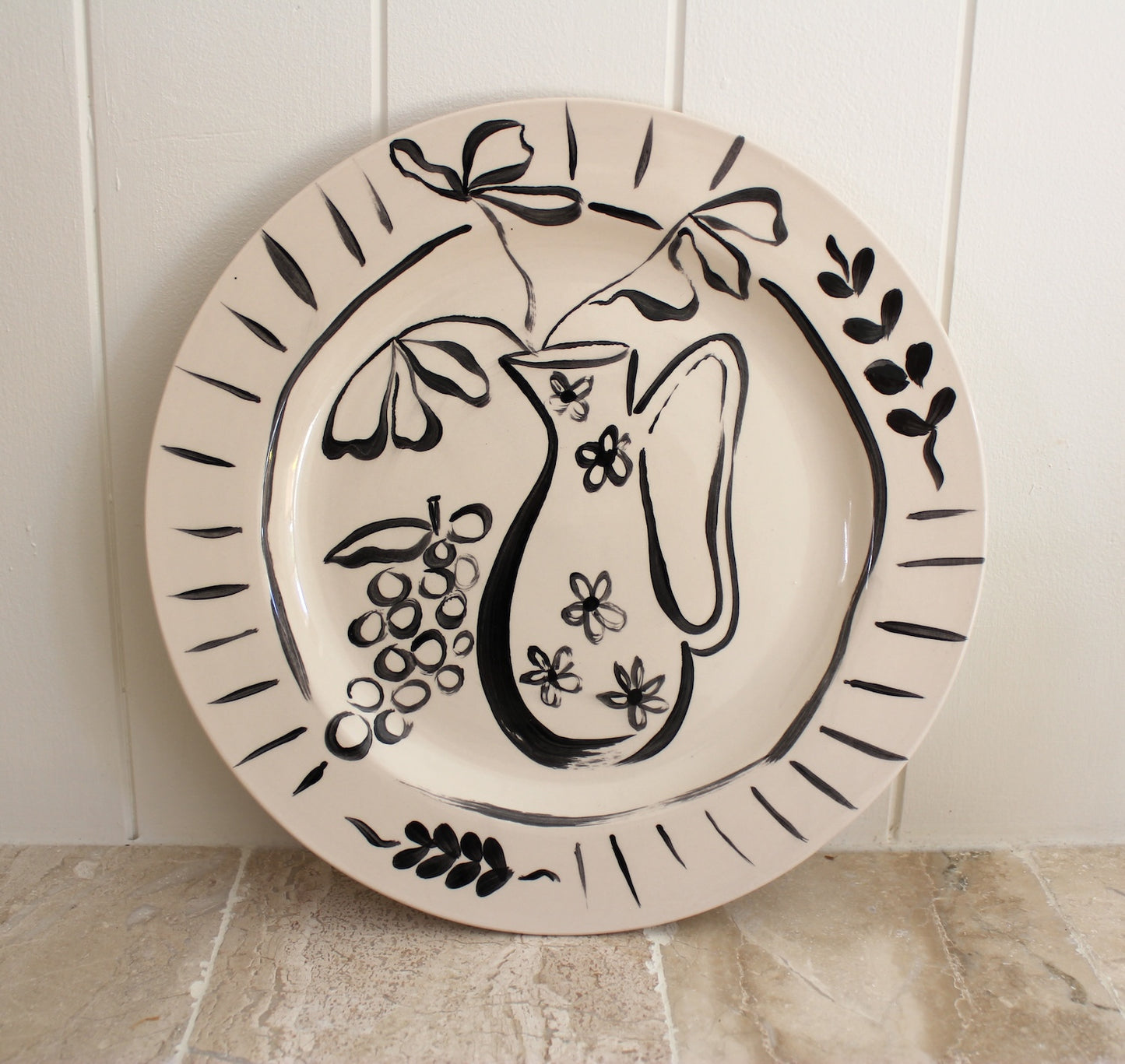 Ceramic wall plate 010