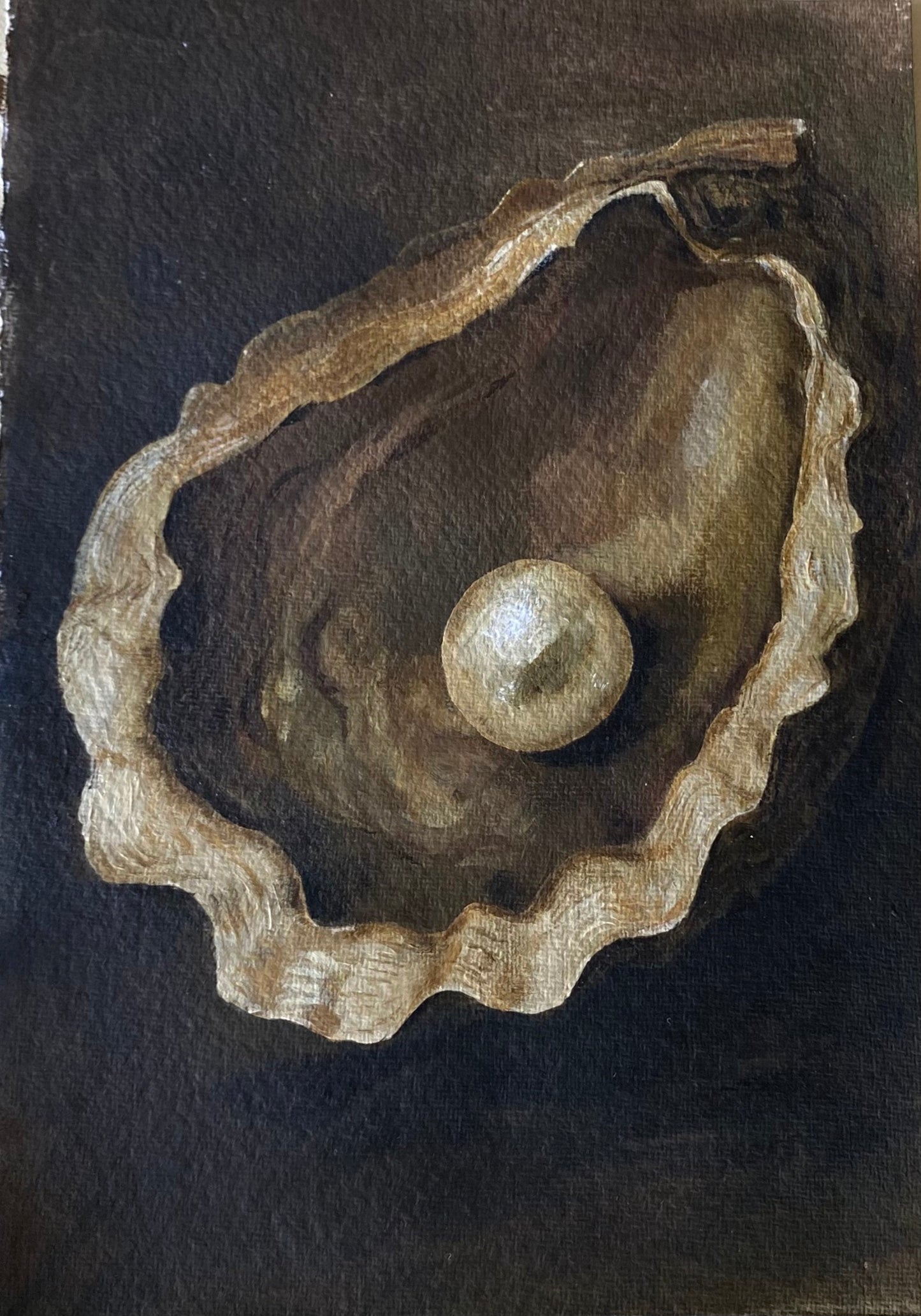 HERE FOR THE PEARL Original Still life.