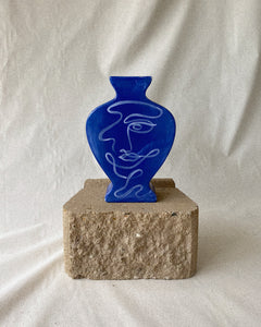 Sculptural Vase - Blue