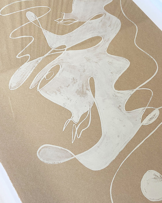 "Joker" - Original, Acrylic on 300gsm Cold Pressed Paper, Framed in Tasmanian Oak. 520mm x 710mm