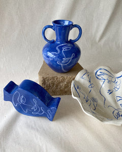 Sculptural Vase - Blue