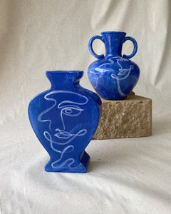 Sculptural Vase - Blue