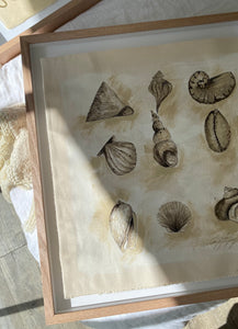 Collections - Acrylic on thick raw seamed cotton canvas. Framed or unframed if preferred.